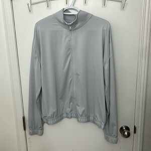 Men's Under Armour Grey Loose Heatgear Full Zip Jacket